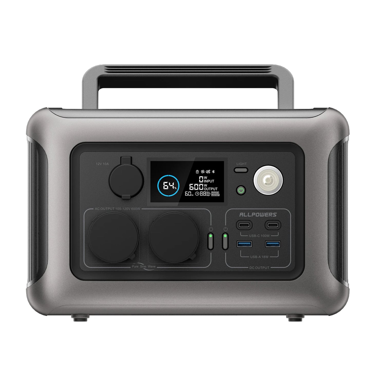 ALLPOWERS R600 - 299 Wh LiFePO₄ et 600 W (1200 W crête)