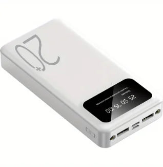 Power Bank 10 000 mAh avec affichage digital - 10 W, 2×USB-A + USB-C