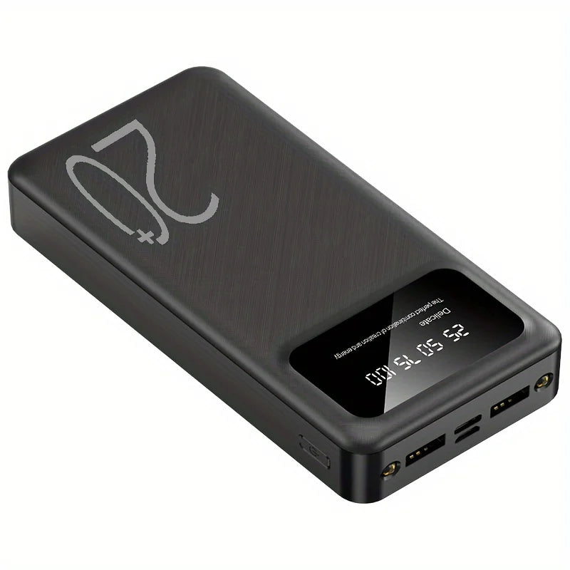 Power Bank 10 000 mAh avec affichage digital - 10 W, 2×USB-A + USB-C