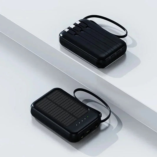 Power Bank Solaire 50 000 mAh - 120 W Max - USB-C Bidirectionnel + 2/3 USB - Écran LED & Lampe