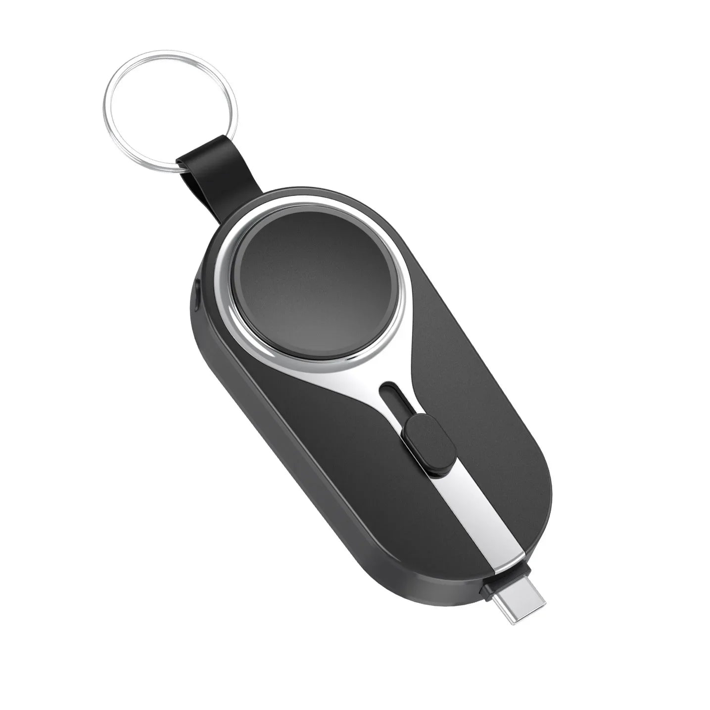 Mini Power Bank Porte-Clé 2-en-1 - Apple Watch + iPhone - 3 000 mAh - Qi 5 W - USB-C