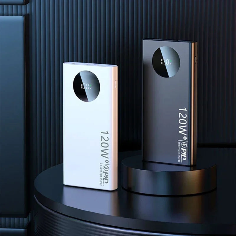 Power Bank 50 000 mAh – 120 W Max – USB-C Bidirectionnel + Dual USB – Écran LED