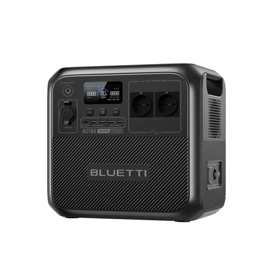 BLUETTI AC180 - 1 152 Wh LiFePO₄ et 1 800 W (jusqu’à 2 700 W en mode d’élévation)