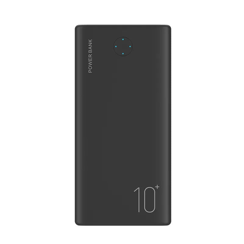 Power Bank 10 000 mAh - Double USB - Câbles intégrés - Compact & léger