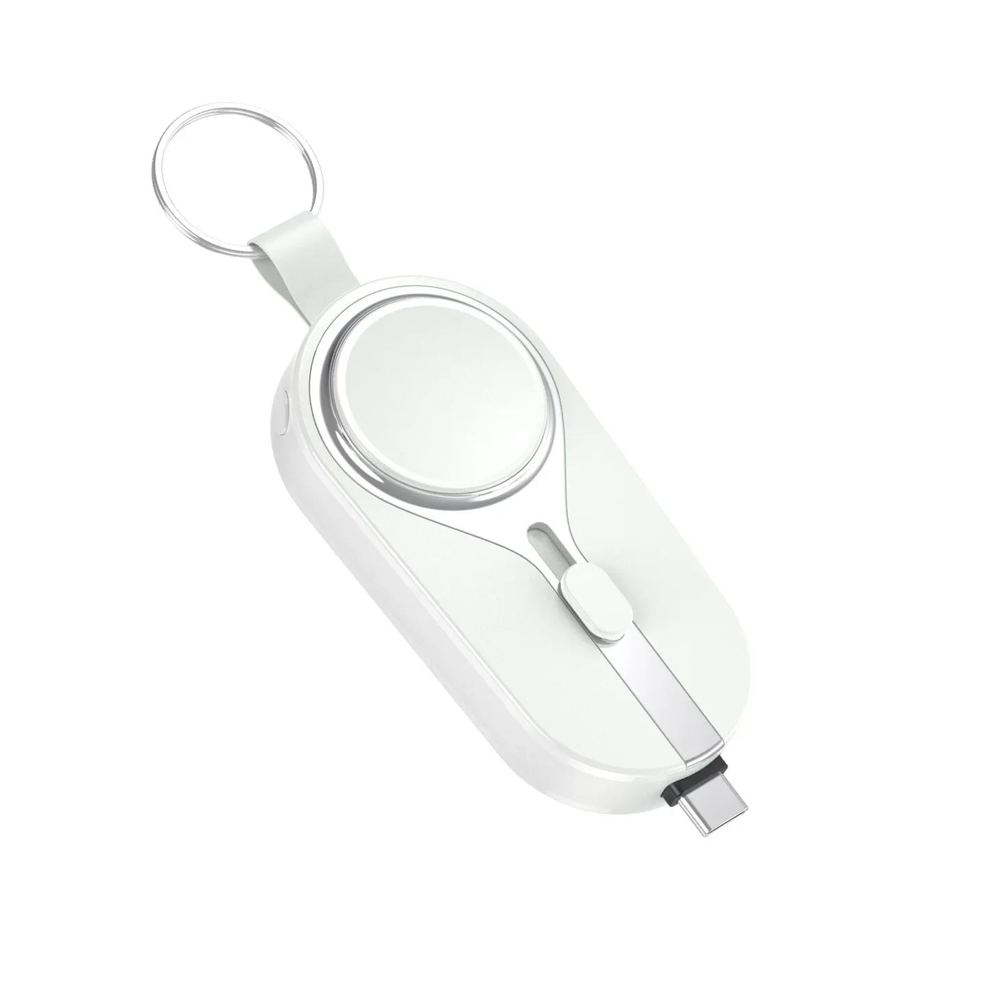Mini Power Bank Porte-Clé 2-en-1 - Apple Watch + iPhone - 3 000 mAh - Qi 5 W - USB-C