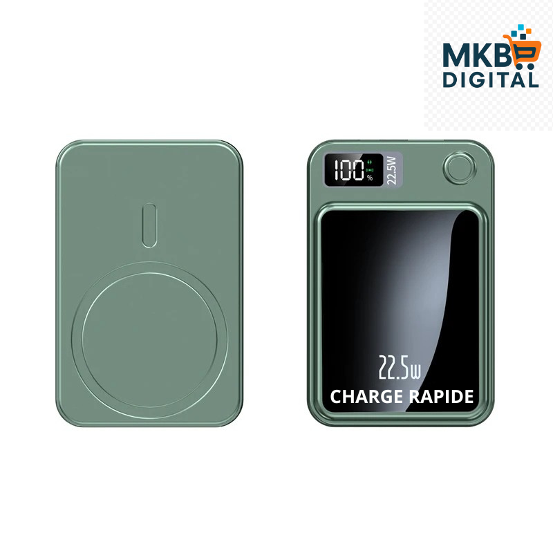 Batterie Externe Magnétique Sans Fil 50 000mAh – Charge Rapide 22,5W & PD 20W