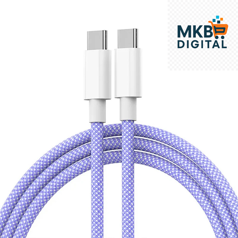 Câble USB-C vers USB-C 60W – Charge Rapide PD et Synchronisation de Données