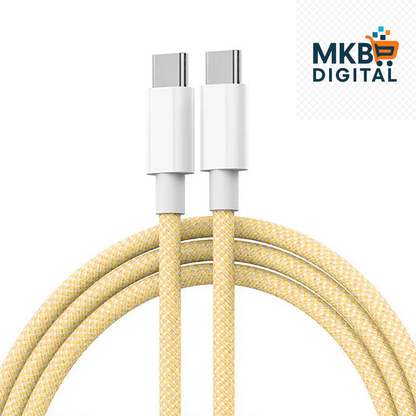 Câble USB-C vers USB-C 60W – Charge Rapide PD et Synchronisation de Données