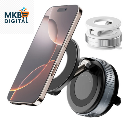 Support Téléphone Magnétique à Ventouse Joyroom – Rotation 360°, Fixation Ultra-Stable pour Voiture et Maison