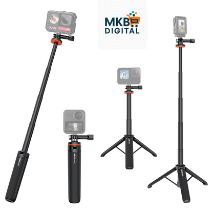 Trépied et Perche Selfie VRIG TP-06 / TP-08 – Aluminium Léger, Rotatif 360° avec Support Cold Shoe