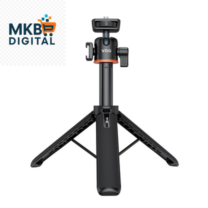 Trépied et Perche Selfie VRIG TP-06 / TP-08 – Aluminium Léger, Rotatif 360° avec Support Cold Shoe